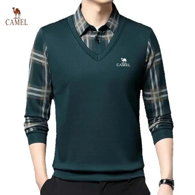 New Men's Embroidered Plush Long Sleeved Lapel Shirt, Autumn and Winter Two-piece Fashionable Casual Multifunctional Top
New Men's Embroidered Plush Long Sleeved Lapel Shirt, Autumn and Winter Two-piece Fashionable Casual Multifunctional Top