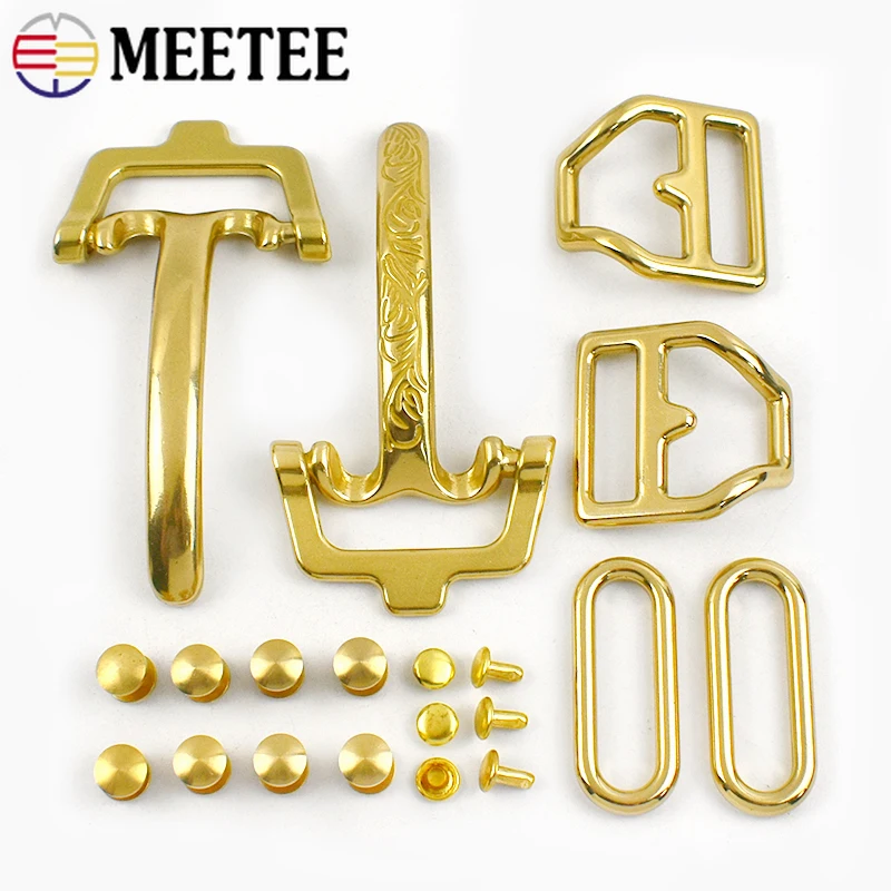 1Set Meetee 38mm Metal Solid Brass Belt Buckle Waistband Decorative Hook Clasp Screw Adjustable Clip Handmade Leather Accessory
1Set Meetee 38mm Metal Solid Brass Belt Buckle Waistband Decorative Hook Clasp Screw Adjustable Clip Handmade Leather Accessory