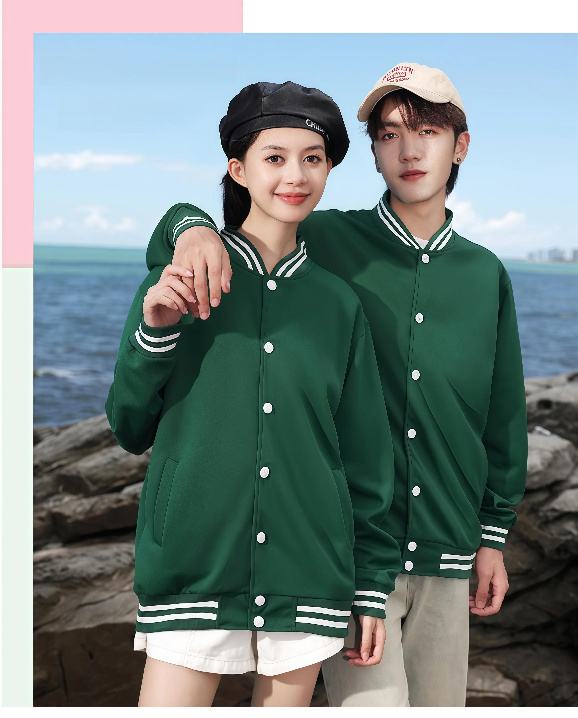 2025 Rib Sleeve Cotton Pilot Bomber Jacket Single-Breasted Casual Loose Cardigan Solid Color Fashion Baseball Coat
2025 Rib Sleeve Cotton Pilot Bomber Jacket Single-Breasted Casual Loose Cardigan Solid Color Fashion Baseball Coat