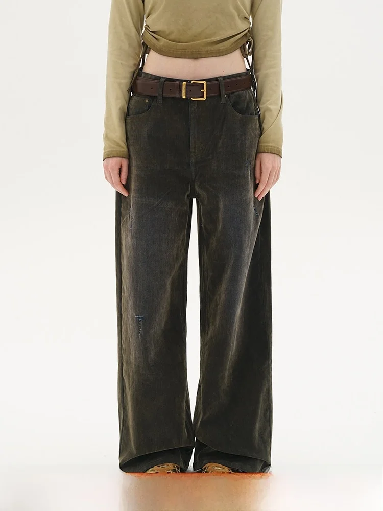 DNT American Sle Faded Velvet Широкие брюки прямого кроя Осень Зима Винтаж Повседневная одежда l Талия Застежка-молния
DNT American Sle Faded Velvet Широкие брюки прямого кроя Осень Зима Винтаж Повседневная одежда l Талия Застежка-молния