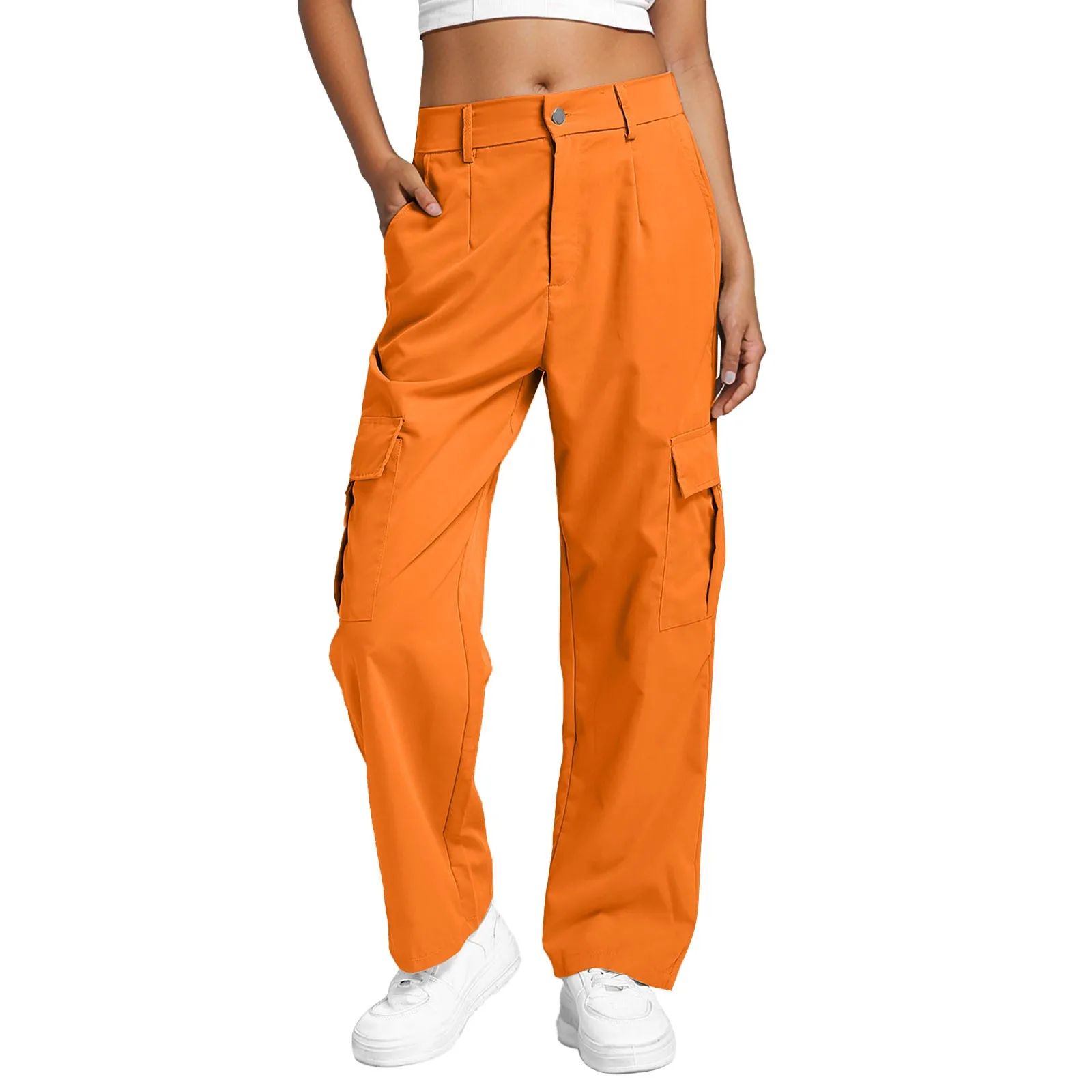 Orange Cargo Pants Woman Y2k Clothes Streetwear Multi Pockets Pants Wide Leg High Waist Loose Cargo Trousers Overalls Pantalones
Orange Cargo Pants Woman Y2k Clothes Streetwear Multi Pockets Pants Wide Leg High Waist Loose Cargo Trousers Overalls Pantalones