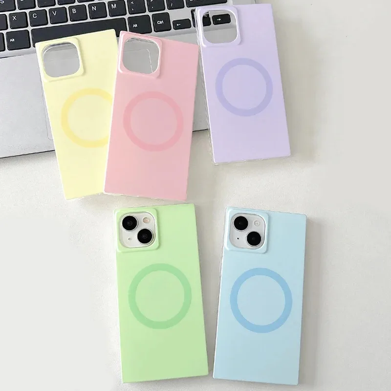 Candy Color Straight Edge Summer Soft TPU Case for iPhone 13 14 15 16 Pro Max Wireless Charging Strong Magnetic Shockproof Cover
Candy Color Straight Edge Summer Soft TPU Case for iPhone 13 14 15 16 Pro Max Wireless Charging Strong Magnetic Shockproof Cover