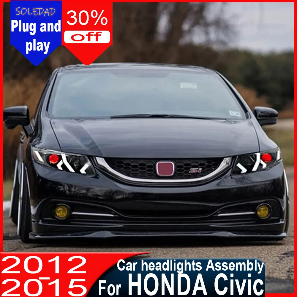 Car headlight For Honda Civic 9th Headlight 2012-2015 Upgrade For Lamborghini Stype LED Projetor head Lamp Daytime Running Light
Car headlight For Honda Civic 9th Headlight 2012-2015 Upgrade For Lamborghini Stype LED Projetor head Lamp Daytime Running Light