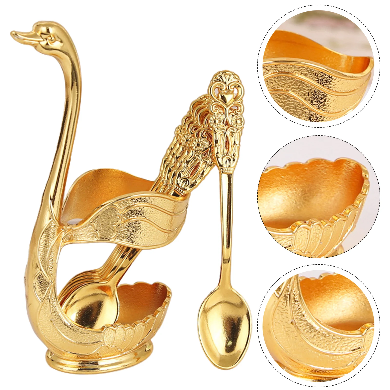 Fork Coffee Spoon Swan Base Holder Cake Teaspoon For Stirring Sugar Ice Cream Gold Silver Home Decoration Brand New
Fork Coffee Spoon Swan Base Holder Cake Teaspoon For Stirring Sugar Ice Cream Gold Silver Home Decoration Brand New