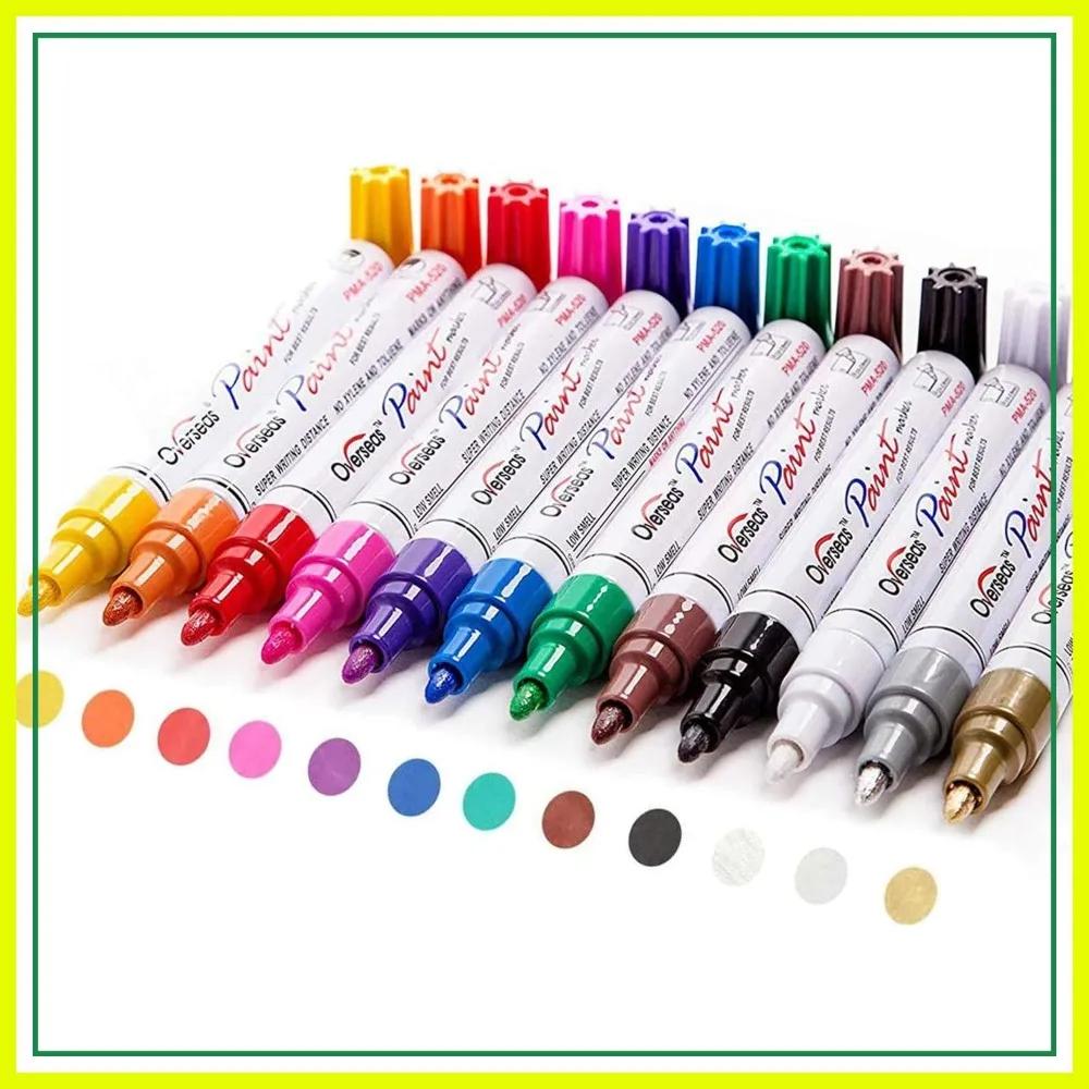 Oil-Based Permanent Paint Markers: Quick Dry, Waterproof on Almost Anything - Rocks, Wood, Fabric, Glass, Mugs, DIY Crafts
Oil-Based Permanent Paint Markers: Quick Dry, Waterproof on Almost Anything - Rocks, Wood, Fabric, Glass, Mugs, DIY Crafts