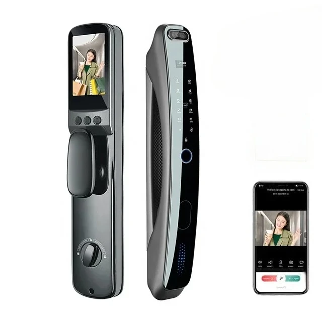 Cerradura Inteligente Fingerprint Password Rfid Tuya Smart Door Lock With Wifi Face Recognition Digital Locks Video Intercom
Cerradura Inteligente Fingerprint Password Rfid Tuya Smart Door Lock With Wifi Face Recognition Digital Locks Video Intercom