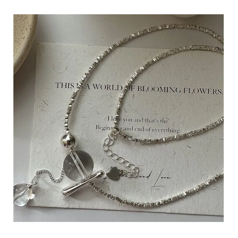 White Crystal Broken Silver Personalized Fringed Necklace Fashionable Versatile Necklace New Fashionable Summer Versatile Neckla
White Crystal Broken Silver Personalized Fringed Necklace Fashionable Versatile Necklace New Fashionable Summer Versatile Neckla