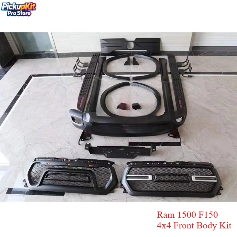 Горячая продажа Ram 1500 F150 4x4 передний комплект кузова | Комплект решетки с высоким зазором + передний бампер
Горячая продажа Ram 1500 F150 4x4 передний комплект кузова | Комплект решетки с высоким зазором + передний бампер