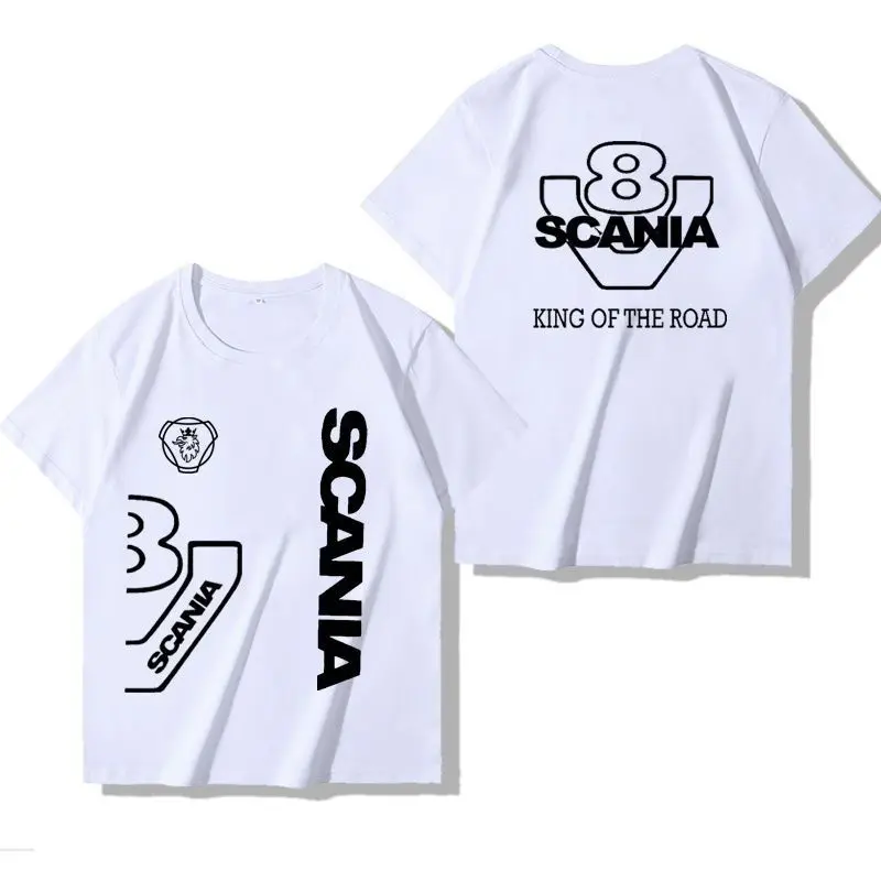 Fashion scania Scania truck fan short-sleeved t-shirt big truck driver heavy truck bus men's and women's half-sleeved clothes
Fashion scania Scania truck fan short-sleeved t-shirt big truck driver heavy truck bus men's and women's half-sleeved clothes