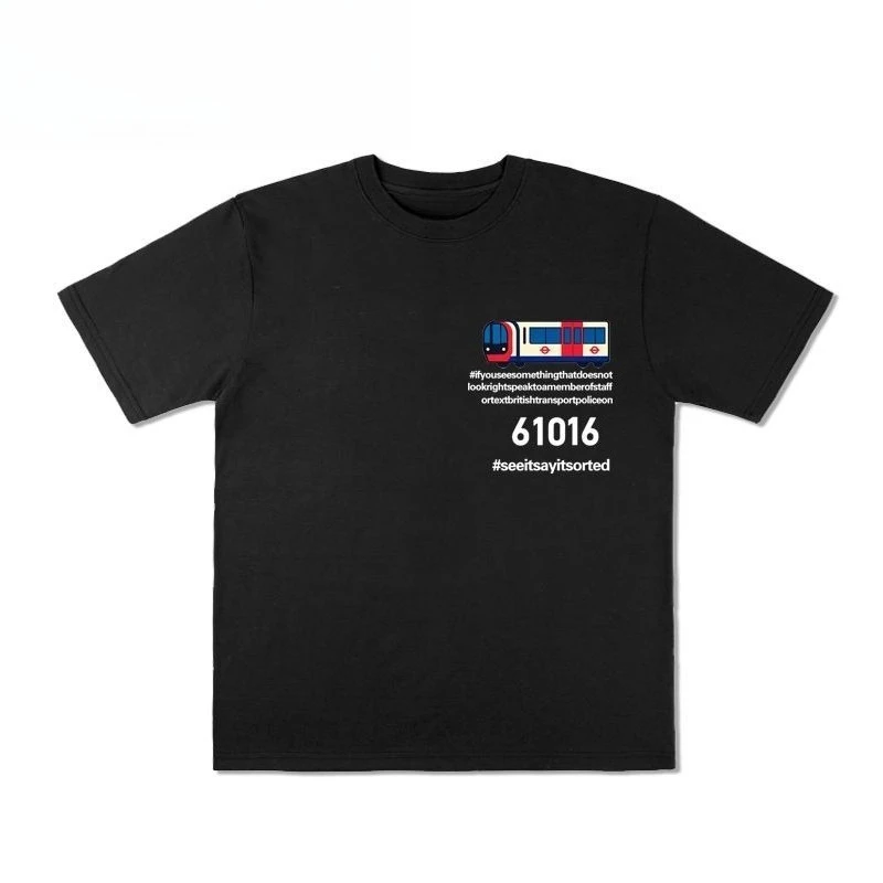 London Underground 61016 Футболка с короткими рукавами в европейском и американском забавном стиле, летняя хлопковая мужская и женская футболка нишевого дизайна
London Underground 61016 Футболка с короткими рукавами в европейском и американском забавном стиле, летняя хлопковая мужская и женская футболка нишевого дизайна