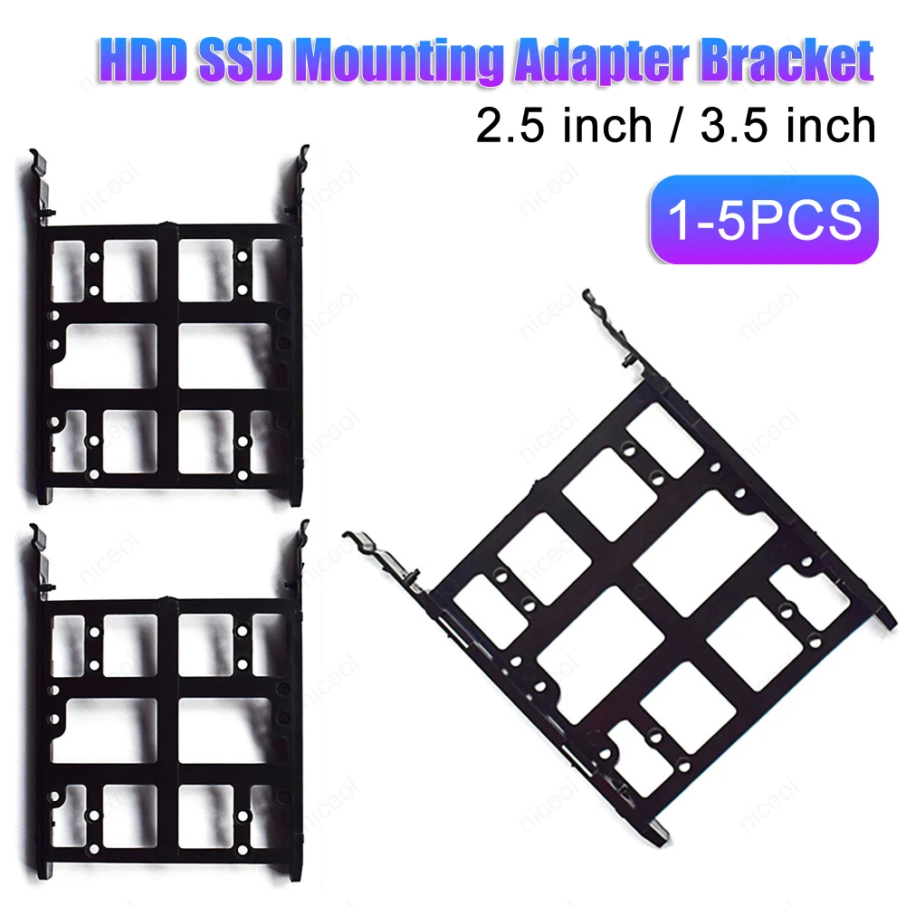 HDD SSD Mounting Bracket for 2.5 inch/3.5 inch Hard Drive Enclosure Tray Holder Metal Mounting Adapter Bracket Dock
HDD SSD Mounting Bracket for 2.5 inch/3.5 inch Hard Drive Enclosure Tray Holder Metal Mounting Adapter Bracket Dock