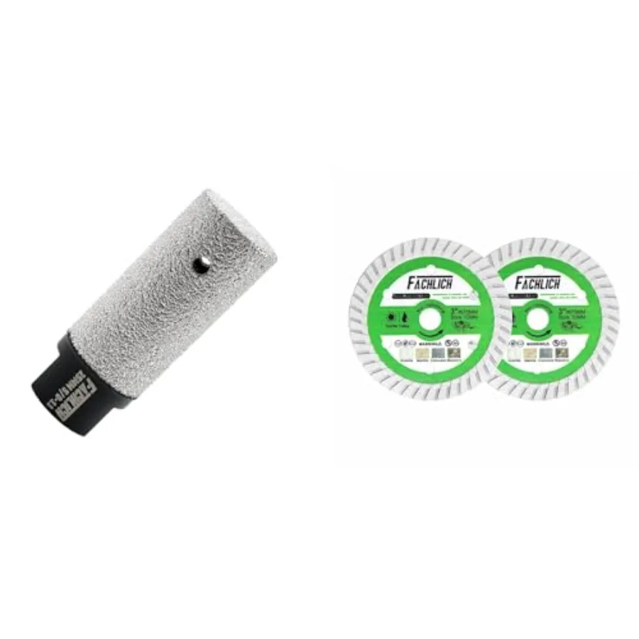 25mm Diamond Milling Bits and 3 inch Diamond Blade - Concrete Cut Off Wheel Granite Cutting Disc 2pcs 75mm
25mm Diamond Milling Bits and 3 inch Diamond Blade - Concrete Cut Off Wheel Granite Cutting Disc 2pcs 75mm