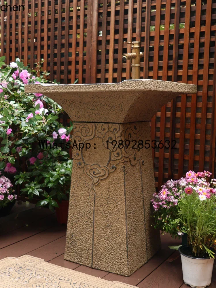 outdoor courtyard wash basin integrated floor wash basin balcony garden outdoor column floor decoration
outdoor courtyard wash basin integrated floor wash basin balcony garden outdoor column floor decoration