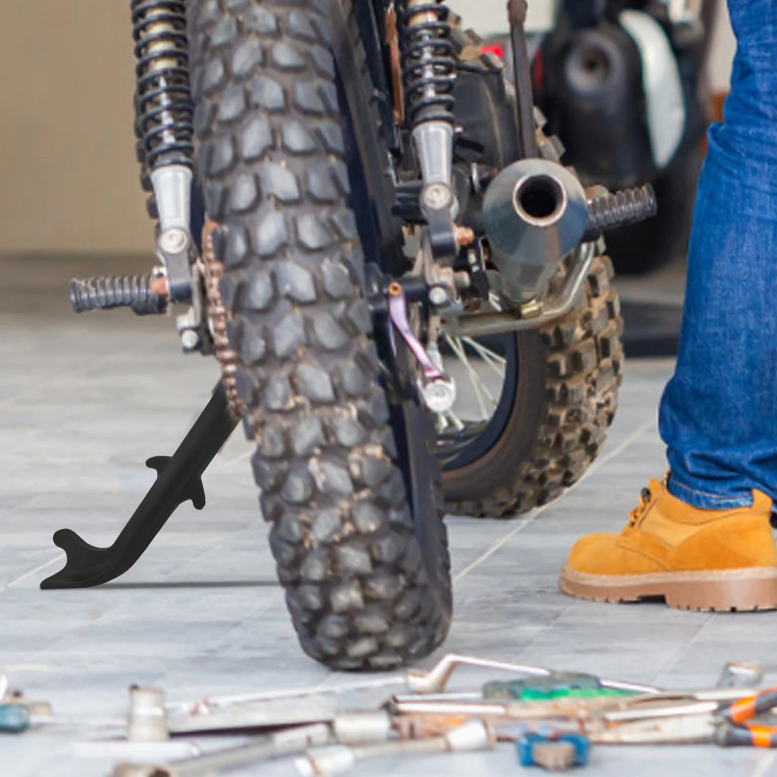 Motorcycle Side Stand Electric Scooter Kick Stand Replacement Practical Durable Aesthetic Enhancing Lightweight Portable
Motorcycle Side Stand Electric Scooter Kick Stand Replacement Practical Durable Aesthetic Enhancing Lightweight Portable