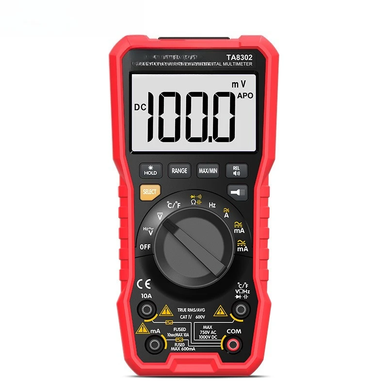 Voice multimeter TA8301 digital display automatic electrical digital universal meter TA8302 multimeter
Voice multimeter TA8301 digital display automatic electrical digital universal meter TA8302 multimeter