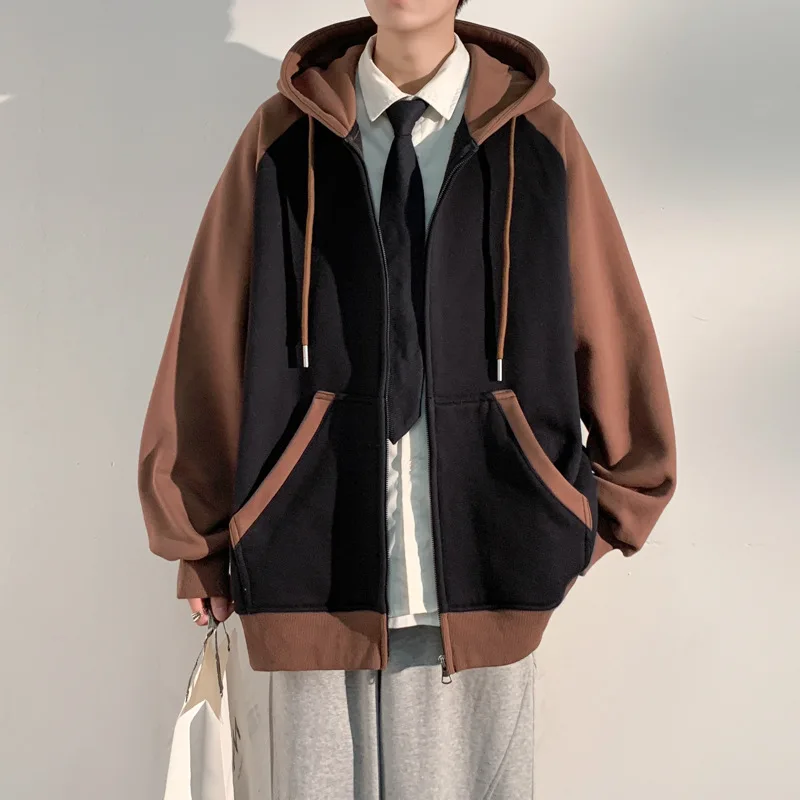 GIOIOMen's Sweater,Spring and Autumn Color Block Hooded Zipper Cardigan Loose Casual Jacket Coat
GIOIOMen's Sweater,Spring and Autumn Color Block Hooded Zipper Cardigan Loose Casual Jacket Coat