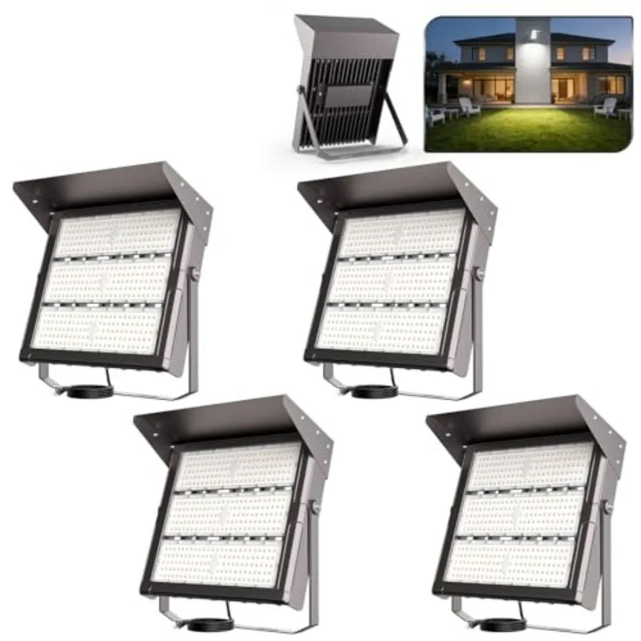 400W Outdoor Flood Lights AC100-277V LED Stadium Lights 60000Lm 1600W Eqv. 3 Modules IP65 Waterproof Area Lighting with Adjusta
400W Outdoor Flood Lights AC100-277V LED Stadium Lights 60000Lm 1600W Eqv. 3 Modules IP65 Waterproof Area Lighting with Adjusta