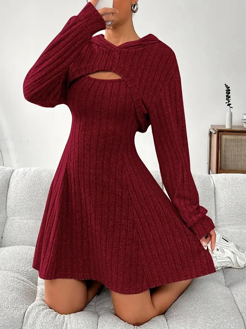 2026 Cross-Border Women's Knitted Fleece Slim Fit Two-Piece Dress Set Ankle-Length Polyester Fiber Long Dress
2026 Cross-Border Women's Knitted Fleece Slim Fit Two-Piece Dress Set Ankle-Length Polyester Fiber Long Dress