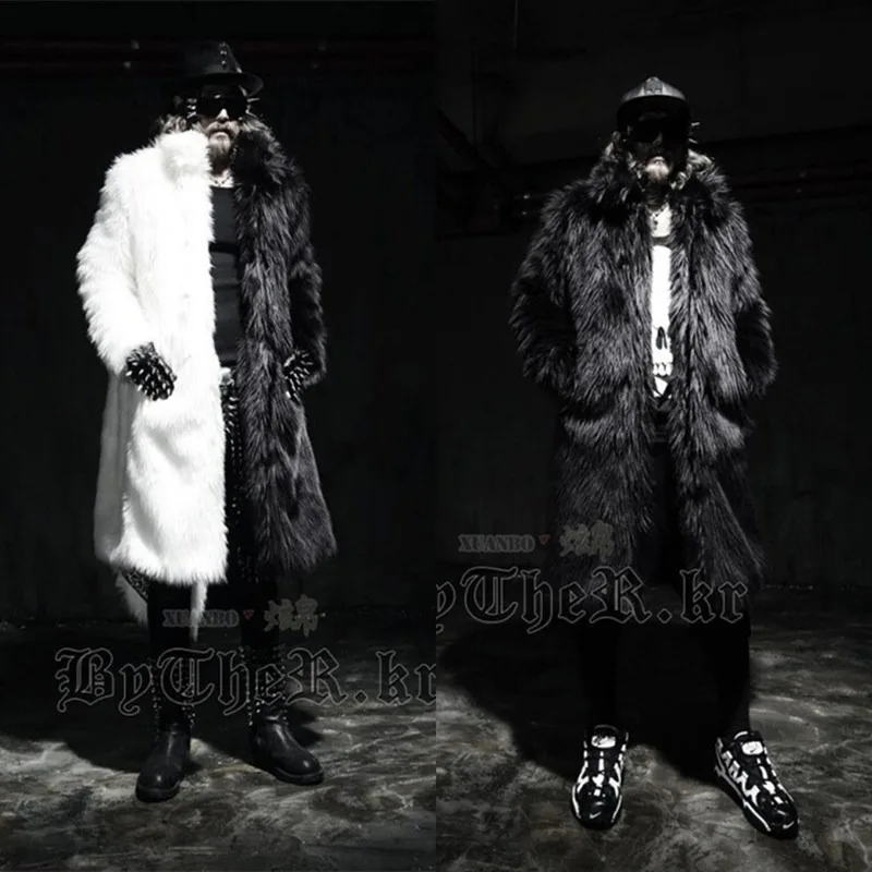 Women's Clothing Winter New Faux Fur Long Coats Trench Coats Men Trends Black and White Colour Blocking Fluffy Jacket Windproof
Women's Clothing Winter New Faux Fur Long Coats Trench Coats Men Trends Black and White Colour Blocking Fluffy Jacket Windproof