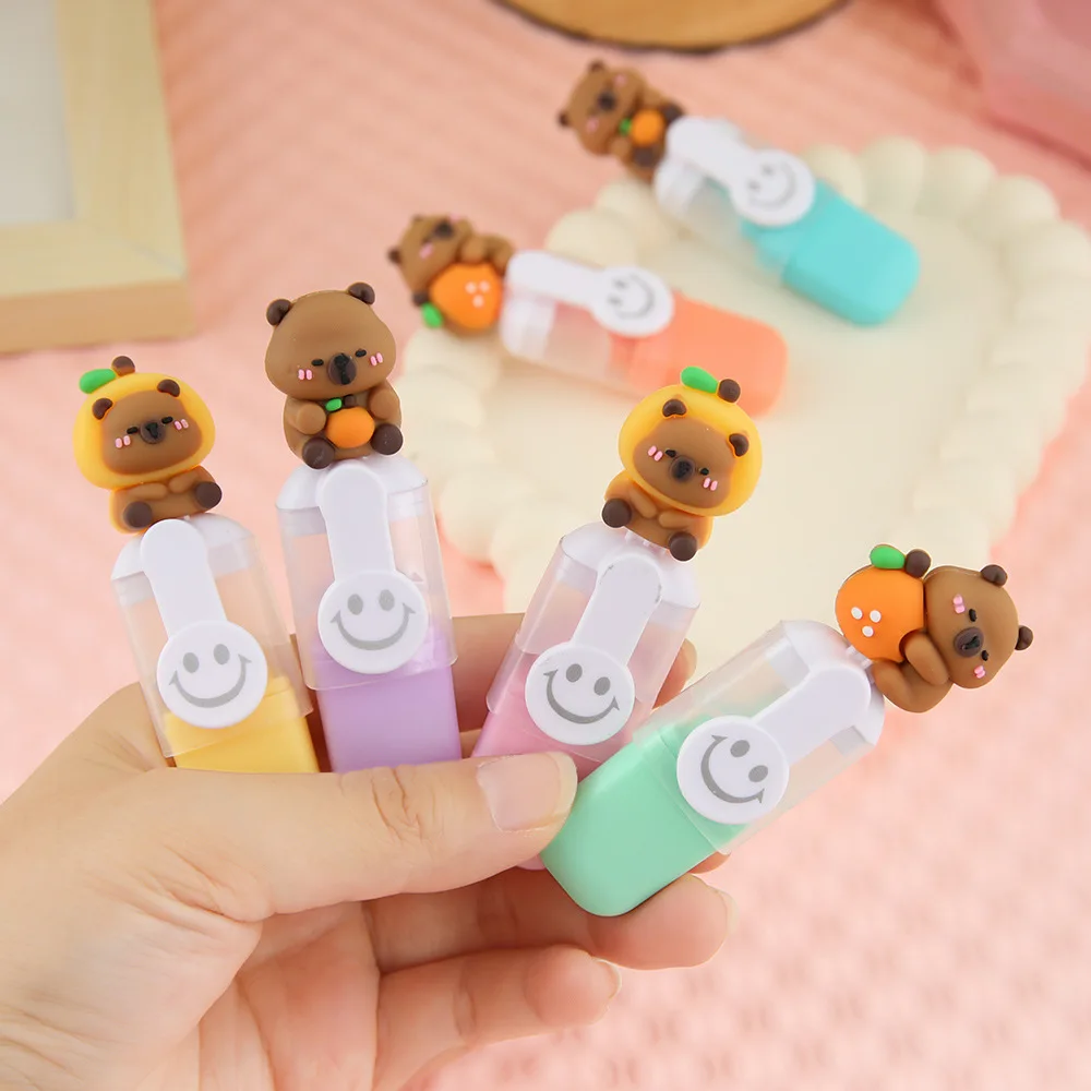 6 Colors Capybara Mini Highlighter Cartoon High-value Set,Color Marker,Student Writing Supplies
6 Colors Capybara Mini Highlighter Cartoon High-value Set,Color Marker,Student Writing Supplies