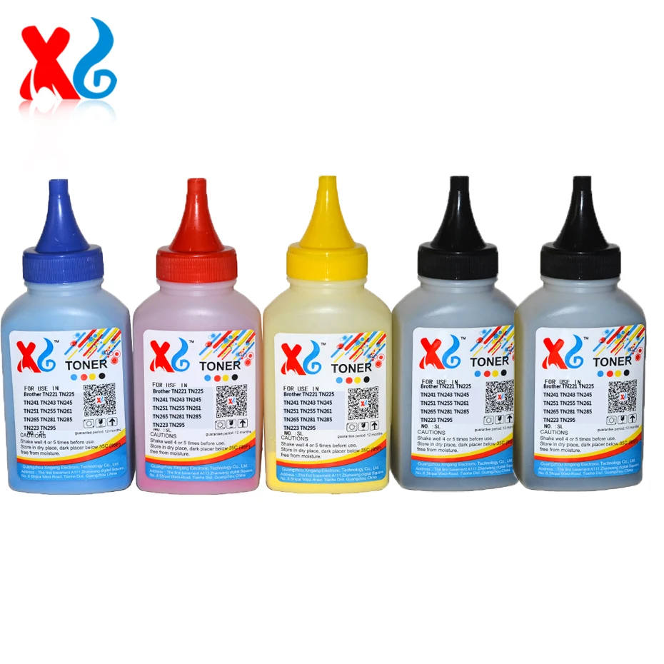 4X50G Toner Powder Compatible For Brother TN221 TN225 TN241 TN243 TN245 TN251 TN255 TN261 TN265 TN281 TN285 TN223 TN295 Color
4X50G Toner Powder Compatible For Brother TN221 TN225 TN241 TN243 TN245 TN251 TN255 TN261 TN265 TN281 TN285 TN223 TN295 Color