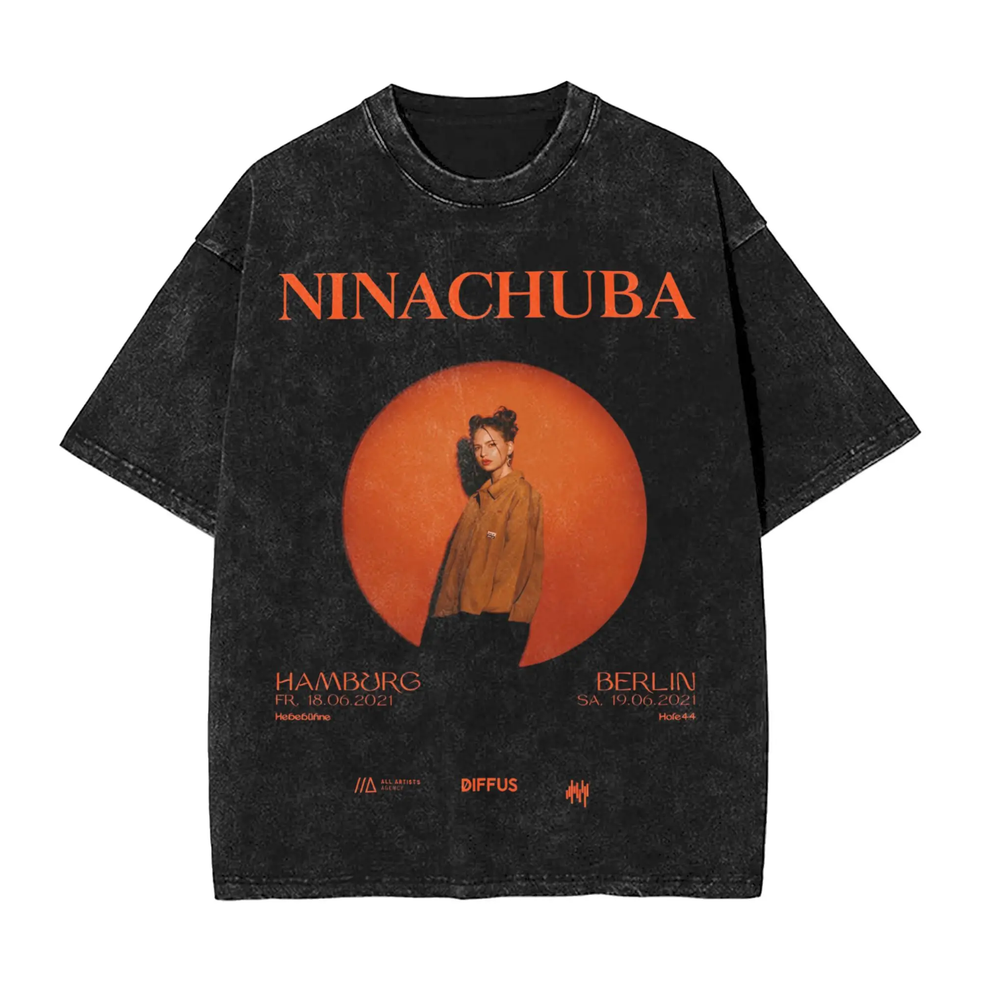 Nina Chuba tour posters T Shirt Hip Hop Washed Short Sleeve High Street T-Shirts Vintage for Men Women Streetwear Summer Tees
Nina Chuba tour posters T Shirt Hip Hop Washed Short Sleeve High Street T-Shirts Vintage for Men Women Streetwear Summer Tees