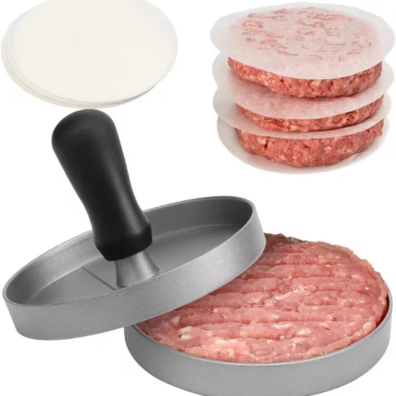 Burger Press Non-Stick Hamburger Patty Maker with Wax Paper Aluminum Burger Maker for Kitchen BBQ Grill
Burger Press Non-Stick Hamburger Patty Maker with Wax Paper Aluminum Burger Maker for Kitchen BBQ Grill