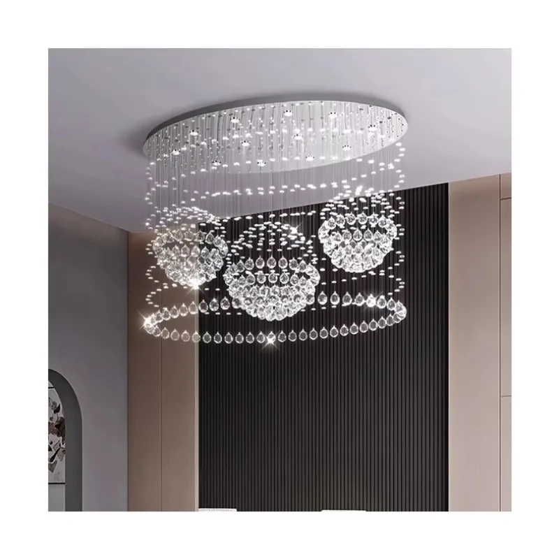 Luxury decoration Nordic home, elegant LED crystal ceiling light
Luxury decoration Nordic home, elegant LED crystal ceiling light