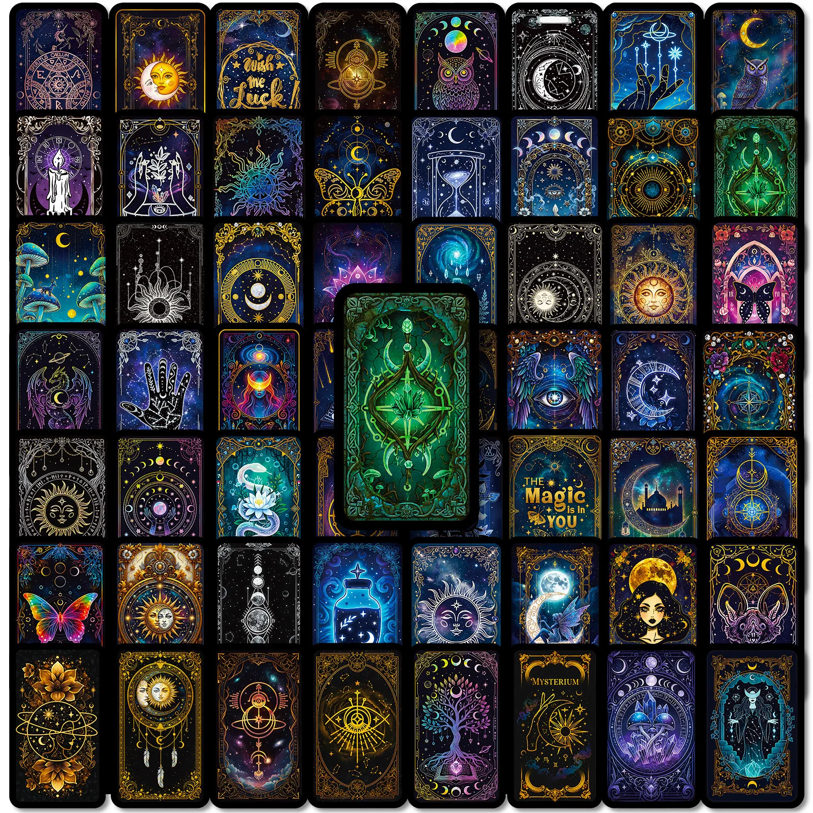 10/30/56PCS Celestial Astrology Magic Stickers Sun Moon Tarot Elements Stationery DIY Kids Toy Luggage Suitcase Graffiti Sticker
10/30/56PCS Celestial Astrology Magic Stickers Sun Moon Tarot Elements Stationery DIY Kids Toy Luggage Suitcase Graffiti Sticker