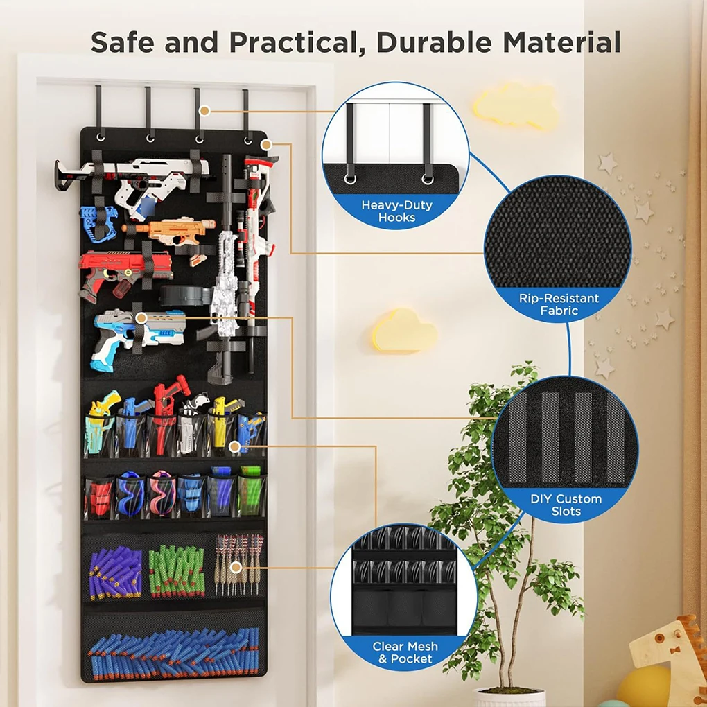 Storage Door-Mounted Toy Holder, Children's With Pockets And Slots, Holder, To Easy To Clean, For Room, Camouflage
Storage Door-Mounted Toy Holder, Children's With Pockets And Slots, Holder, To Easy To Clean, For Room, Camouflage