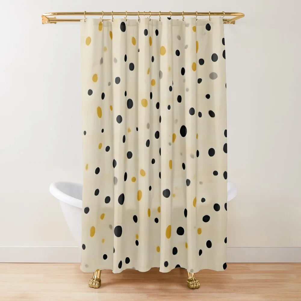 Modern Elegance: Mustard Yellow and Black Dots Abstract Design Shower Curtain Bathroom For Shower Shower For Bathroom Curtain
Modern Elegance: Mustard Yellow and Black Dots Abstract Design Shower Curtain Bathroom For Shower Shower For Bathroom Curtain