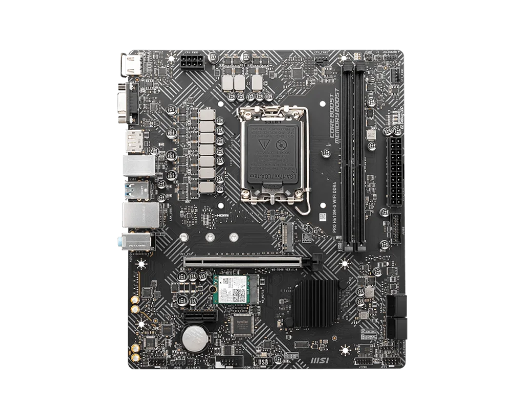 For MSI PRO H610M-G WIFI DDR4 H610 LGA 1700 Motherboard For i5-12400F i7-12700K i3-12100F i5-12400 CPU DDR4 HDMI Micro ATX
For MSI PRO H610M-G WIFI DDR4 H610 LGA 1700 Motherboard For i5-12400F i7-12700K i3-12100F i5-12400 CPU DDR4 HDMI Micro ATX