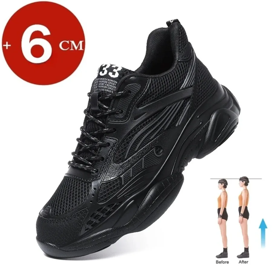 6CM Man Hidden Elevator Shoes Breathable Mesh Sneakers Anti-Slip Thick Sole Comfortable Casual Athletic Sports for Men Non-Slip
6CM Man Hidden Elevator Shoes Breathable Mesh Sneakers Anti-Slip Thick Sole Comfortable Casual Athletic Sports for Men Non-Slip