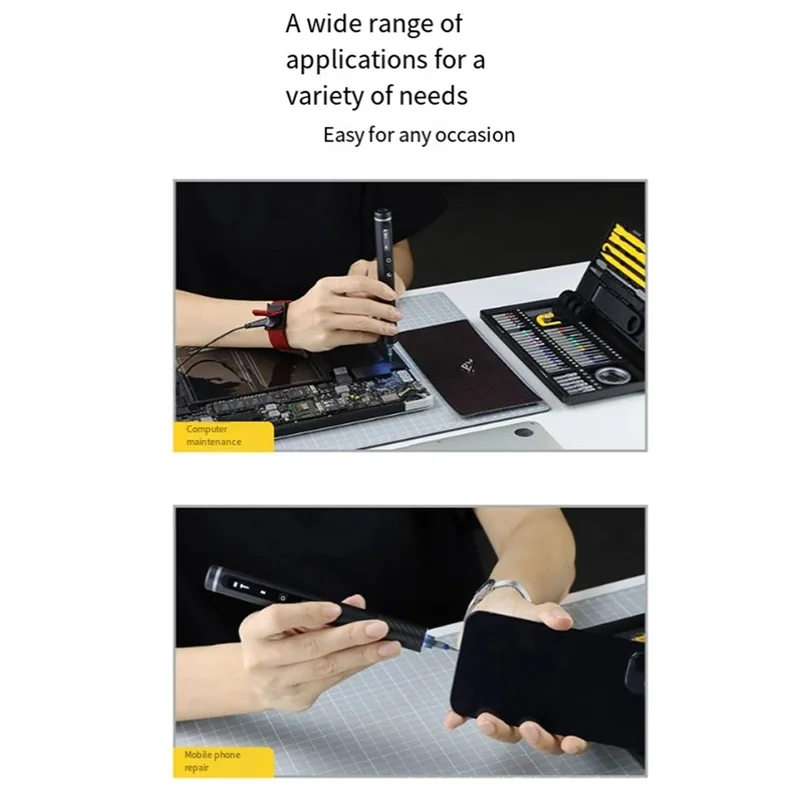 ABWZ-Cordless Electric Screwdriver Set 71 In 1 Screwdriver Set With 42 Magnetic Bits 5 Torque Settings PC Phone Repair Kit
ABWZ-Cordless Electric Screwdriver Set 71 In 1 Screwdriver Set With 42 Magnetic Bits 5 Torque Settings PC Phone Repair Kit