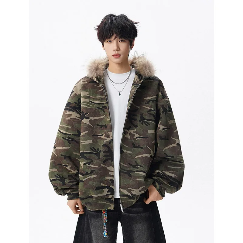 Мужская куртка с камуфляжным воротником в стиле ретро, осень-весна, свободная спортивная парка с капюшоном, хлопковая стеганая куртка, удобная повседневная куртка
Мужская куртка с камуфляжным воротником в стиле ретро, осень-весна, свободная спортивная парка с капюшоном, хлопковая стеганая куртка, удобная повседневная куртка