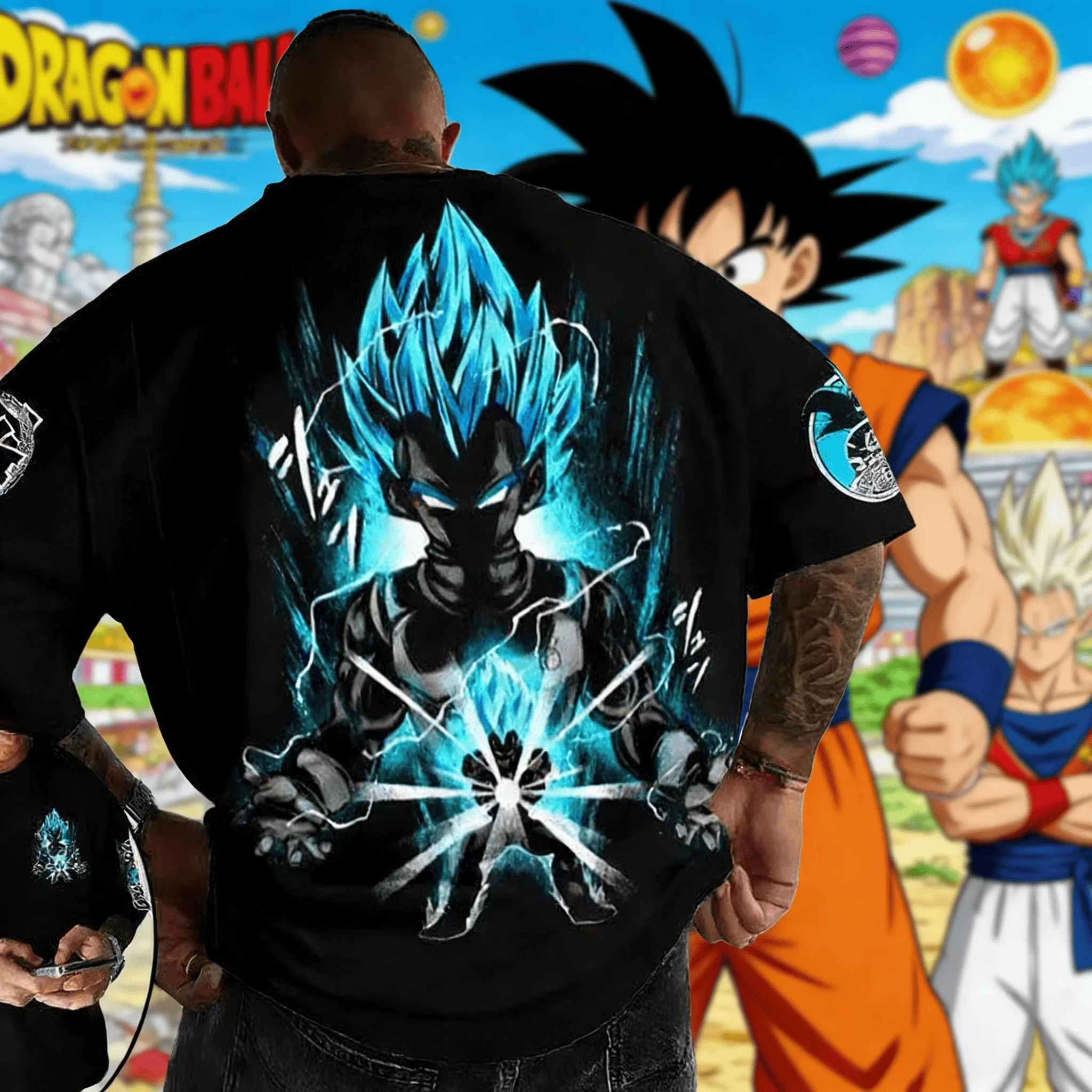 Dragon Ball Anime T-Shirt 2026Summer Oversize Men's Cotton Tee Short Sleeve Goku Vegeta Frieza Majin Buu Print Unisex Casual Top
Dragon Ball Anime T-Shirt 2026Summer Oversize Men's Cotton Tee Short Sleeve Goku Vegeta Frieza Majin Buu Print Unisex Casual Top
