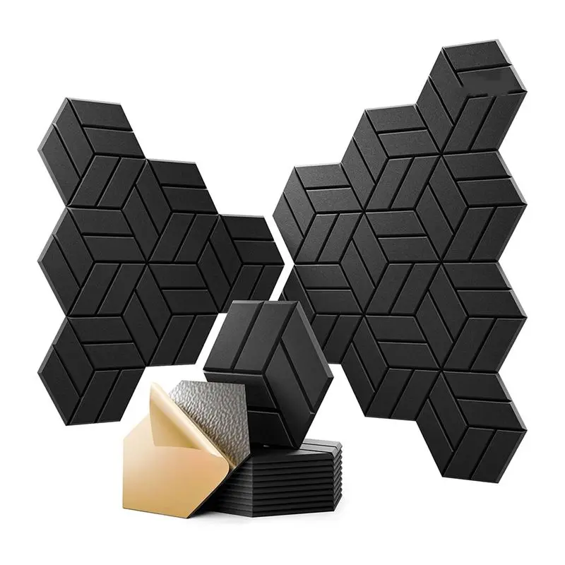 AEF6-22Pcs Self-Adhesive Acoustic Panels,12X10x0.4In Hexagonal Soundproof Wall Panels, Sound Panels For Home Studio Office
AEF6-22Pcs Self-Adhesive Acoustic Panels,12X10x0.4In Hexagonal Soundproof Wall Panels, Sound Panels For Home Studio Office