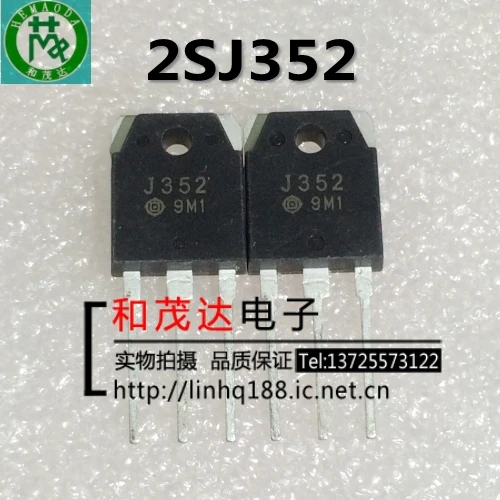 Original New 2PCS/ 2SJ352 J352 TO-3P 180V 8A
Original New 2PCS/ 2SJ352 J352 TO-3P 180V 8A
