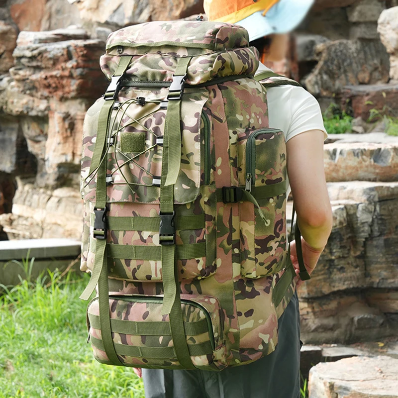 Men's Tactical Backpack Outdoor Camping Trekking Climbing Training Sports Rucksack Large Capacity Travel Luggage Storage Daypack
Men's Tactical Backpack Outdoor Camping Trekking Climbing Training Sports Rucksack Large Capacity Travel Luggage Storage Daypack