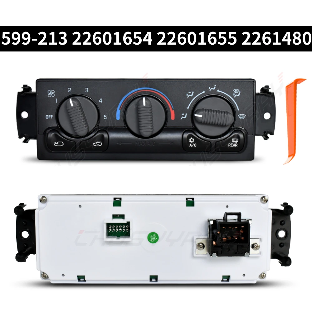 599-193 A/C Heater Climate Control Module Panel For Chevy Avalanche Silverado Suburban Tahoe GMC Sierra Yukon XL 1999-2002
599-193 A/C Heater Climate Control Module Panel For Chevy Avalanche Silverado Suburban Tahoe GMC Sierra Yukon XL 1999-2002