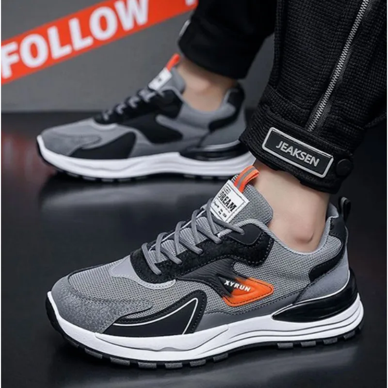 2025 г., мужская модная универсальная сетчатая мужская обувь, брендовые дышащие кроссовки для бега, нескользящая спортивная мужская обувь на платформе Tenis Masculino
2025 г., мужская модная универсальная сетчатая мужская обувь, брендовые дышащие кроссовки для бега, нескользящая спортивная мужская обувь на платформе Tenis Masculino