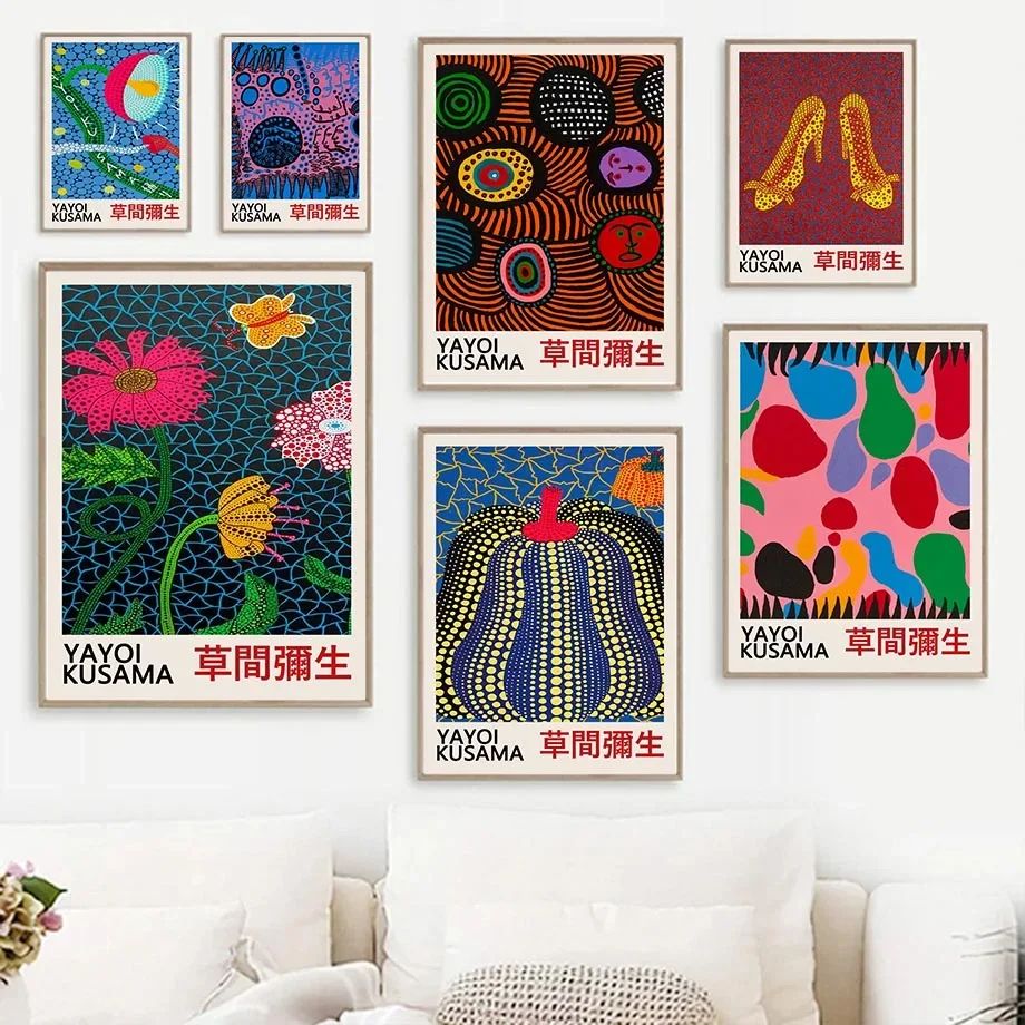 Yayoi Kusama Pumpkin Dot Eye Flower Poster Prints Abstract Wall Art Canvas Painting Nordic Modern Pictures For Living Room Decor
Yayoi Kusama Pumpkin Dot Eye Flower Poster Prints Abstract Wall Art Canvas Painting Nordic Modern Pictures For Living Room Decor