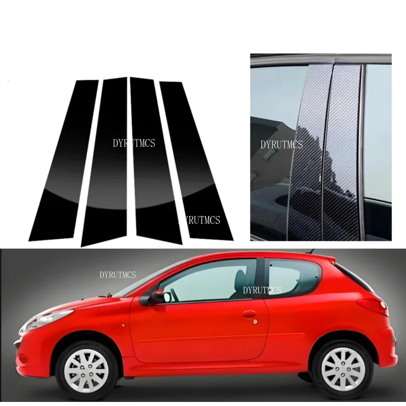 4pcs Glossy Black Pillar Post Fit For Peugeot 206 2004 2005 2006 2009 2010 Window Door Deal B C Cover Sticker Carbon Fiber
4pcs Glossy Black Pillar Post Fit For Peugeot 206 2004 2005 2006 2009 2010 Window Door Deal B C Cover Sticker Carbon Fiber
