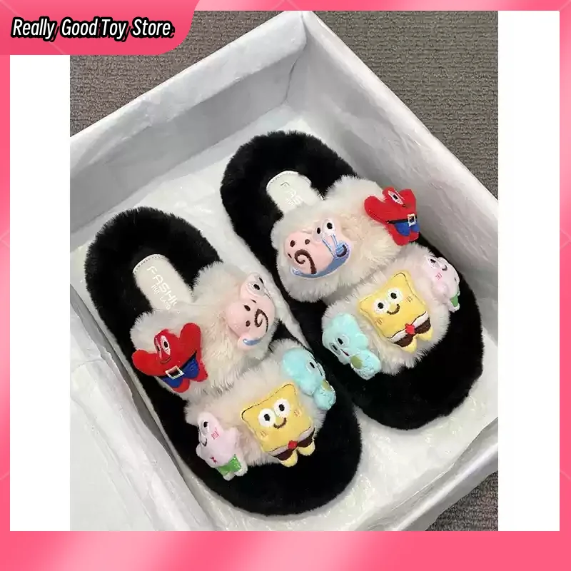 2024 New Thick-Soled Kawaii Cartoon Sponge Plush To Keep Warm Slippers Women'S Autumn Winter Comfortable Home Cotton Slippers
2024 New Thick-Soled Kawaii Cartoon Sponge Plush To Keep Warm Slippers Women'S Autumn Winter Comfortable Home Cotton Slippers