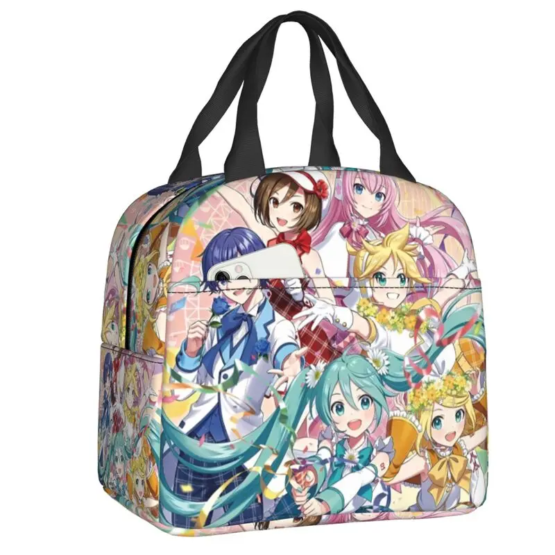 Anime Hatsune Miku Lunch Bag Leakproof Thermal Cooler Insulated Bento Box For Women Kids School Picnic Travel Food Tote Bags
Anime Hatsune Miku Lunch Bag Leakproof Thermal Cooler Insulated Bento Box For Women Kids School Picnic Travel Food Tote Bags