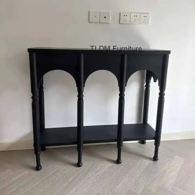 Nordic Living Room Furniture American Retro Solid Wood Console Tables Home Hallway Entrance Cabinet High-leg Storage Side Table
Nordic Living Room Furniture American Retro Solid Wood Console Tables Home Hallway Entrance Cabinet High-leg Storage Side Table