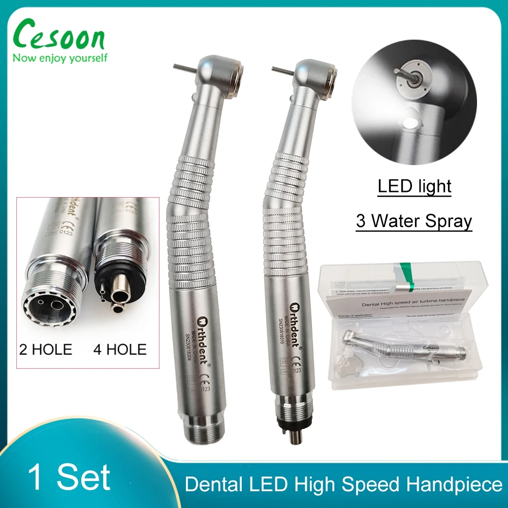 1Pcs Dental High Speed Air Turbine Handpiece LED E-Generator Big Torque Head Push Button 3 Water Spray 2/4 Holes Hand Piece
1Pcs Dental High Speed Air Turbine Handpiece LED E-Generator Big Torque Head Push Button 3 Water Spray 2/4 Holes Hand Piece