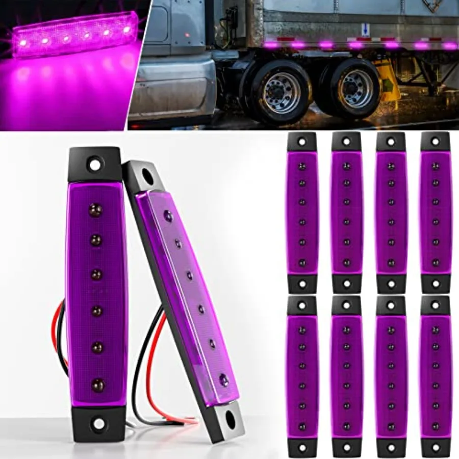 LED Trailer Marker Lights 6 Led Side Marker Clearance Light Bar 12V 3.8" Front Rear Signal Indicator Light Strip Waterproof for
LED Trailer Marker Lights 6 Led Side Marker Clearance Light Bar 12V 3.8" Front Rear Signal Indicator Light Strip Waterproof for
