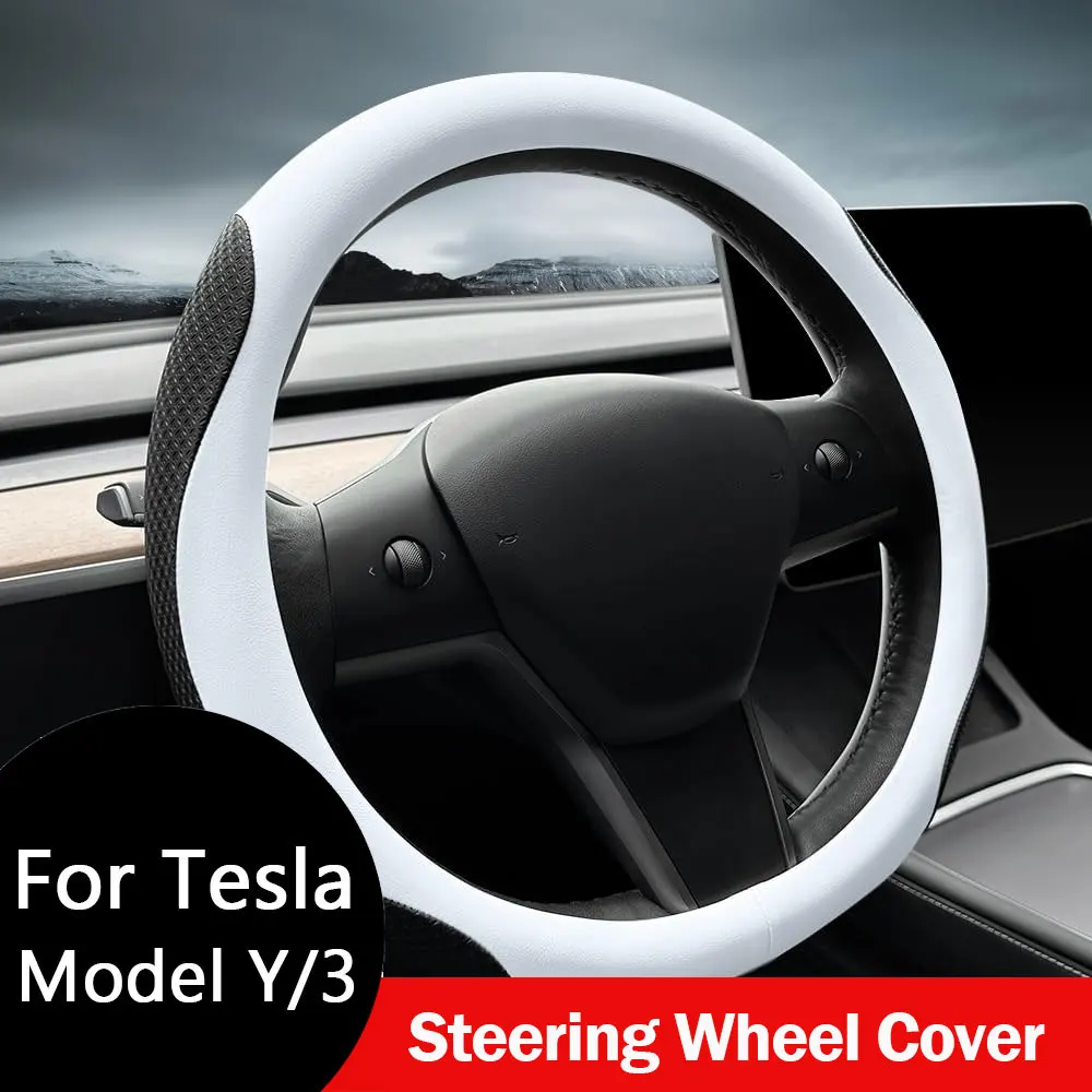 Steering Wheel Cover for Tesla Model 3 2026 Model Y 2026 Steering Wheel Protector Leather Non-Slip Breathable 3mm Utra-thin
Steering Wheel Cover for Tesla Model 3 2026 Model Y 2026 Steering Wheel Protector Leather Non-Slip Breathable 3mm Utra-thin