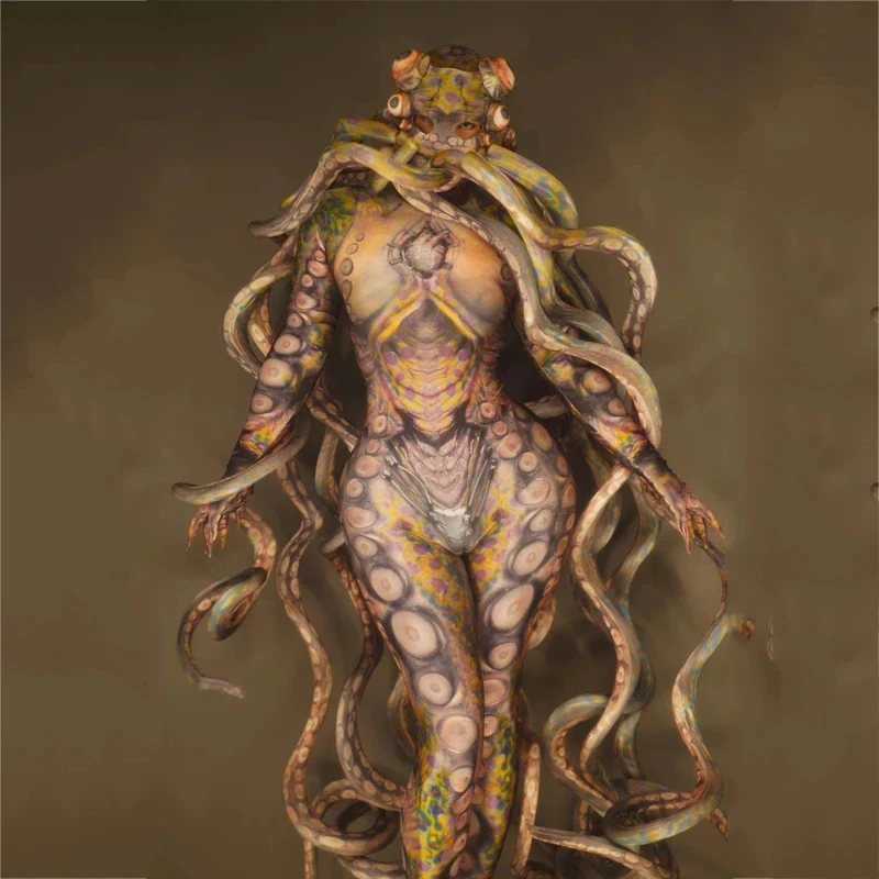 Halloween Party Terrible Octopus Monster Cosplay Costumes Women Men Tentacle Stage Jumpsuit Adults Dancer Bododysuit
Halloween Party Terrible Octopus Monster Cosplay Costumes Women Men Tentacle Stage Jumpsuit Adults Dancer Bododysuit